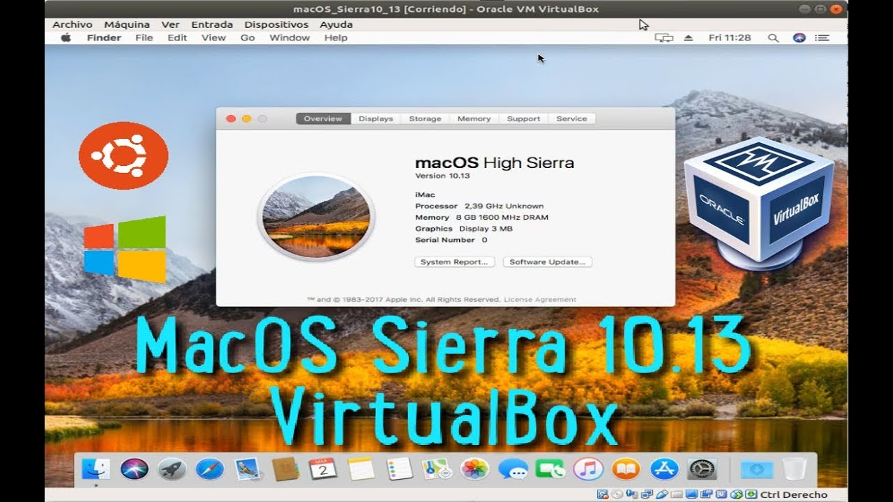 create mac os sierra iso for virtualbox